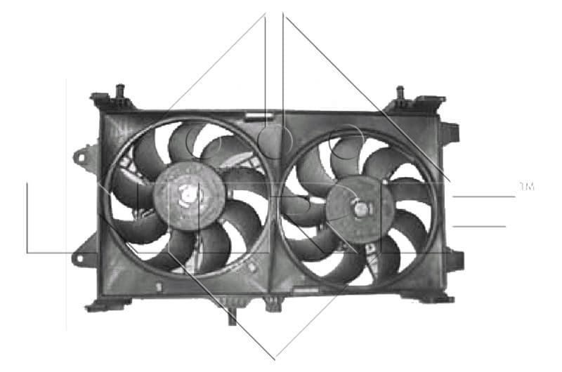 Ventilators, Motora dzesēšanas sistēma NRF 47802 1