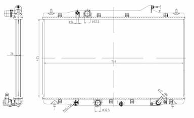 Radiators, Motora dzesēšanas sistēma NRF 550040 1