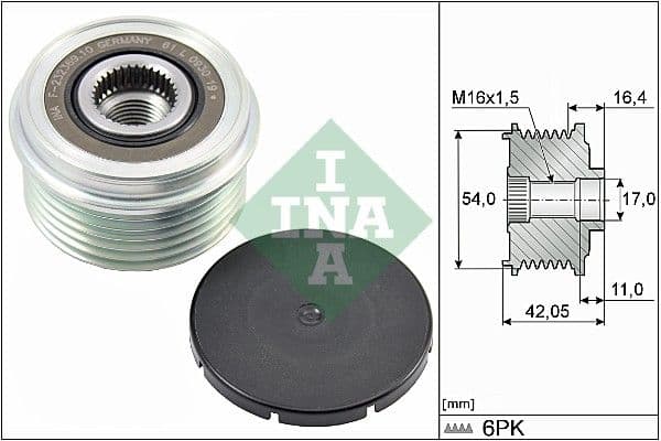 Ģeneratora brīvgaitas mehānisms Schaeffler INA 535 0285 10 1