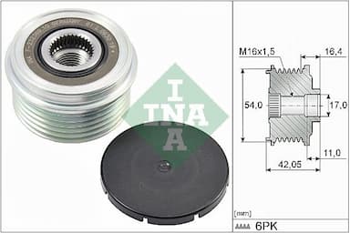 Ģeneratora brīvgaitas mehānisms Schaeffler INA 535 0285 10 1