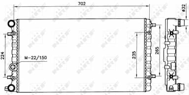 Radiators, Motora dzesēšanas sistēma NRF 58143 4