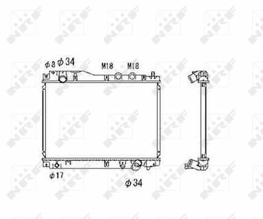 Radiators, Motora dzesēšanas sistēma NRF 53461 1