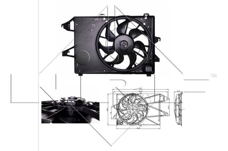 Ventilators, Motora dzesēšanas sistēma NRF 47005 1