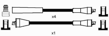 Augstsprieguma vadu komplekts NGK 0772 2