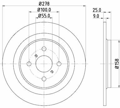 Bremžu diski HELLA 8DD 355 114-051 4