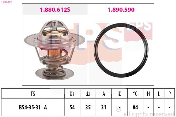 Termostats, Dzesēšanas šķidrums EPS 1.880.612 1