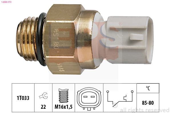 Termoslēdzis, Radiatora ventilators EPS 1.850.173 1