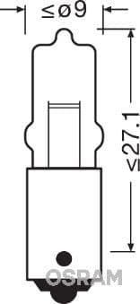 Kvēlspuldze ams-OSRAM 64113 2