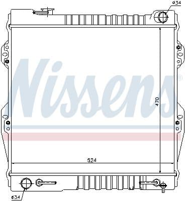 Radiators, Motora dzesēšanas sistēma NISSENS 64847 5