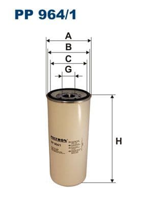 Degvielas filtrs FILTRON PP 964/1 1