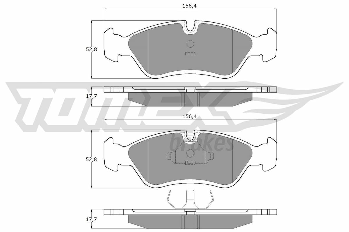 Bremžu uzliku kompl., Disku bremzes TOMEX Brakes TX 10-68 1