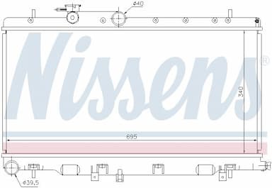 Radiators, Motora dzesēšanas sistēma NISSENS 67708 5