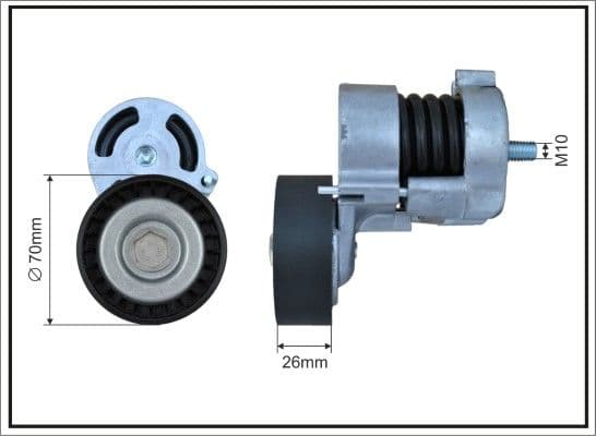 Spriegotājsvira, Ķīļrievu siksna CAFFARO 128400SP 1