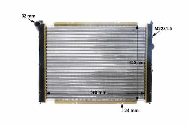 Radiators, Motora dzesēšanas sistēma MAHLE CR 361 000S 13