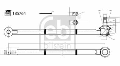 Stūres šķērsstiepņa uzgalis FEBI BILSTEIN 185764 1