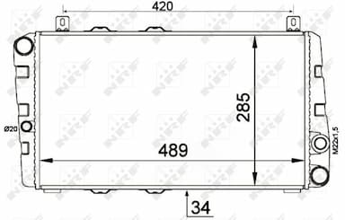 Radiators, Motora dzesēšanas sistēma NRF 58250 5