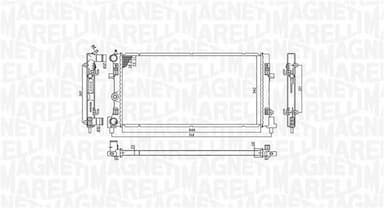 Radiators, Motora dzesēšanas sistēma MAGNETI MARELLI 350213182300 2