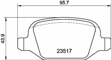 Bremžu uzliku kompl., Disku bremzes HELLA 8DB 355 009-361 1