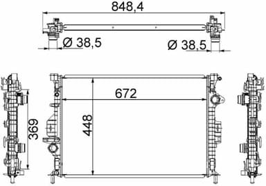 Radiators, Motora dzesēšanas sistēma MAHLE CR 1748 000S 1