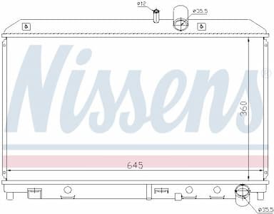 Radiators, Motora dzesēšanas sistēma NISSENS 62458 5