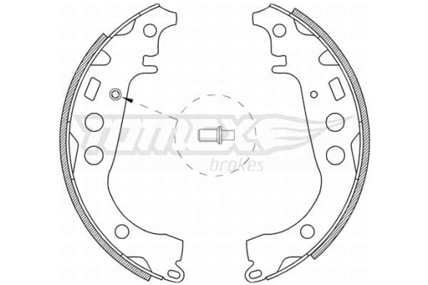 Bremžu loku komplekts TOMEX Brakes TX 21-09 1