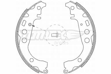 Bremžu loku komplekts TOMEX Brakes TX 21-09 1