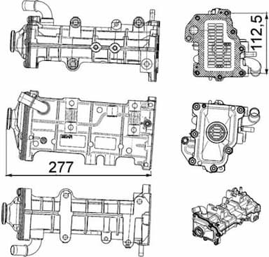 Radiators, Izplūdes gāzu recirkulācija MAHLE CE 23 000P 2