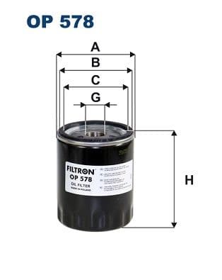 Eļļas filtrs FILTRON OP 578 1