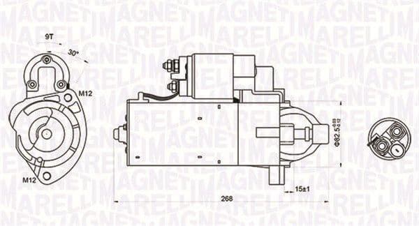 Starteris MAGNETI MARELLI 063721423010 1