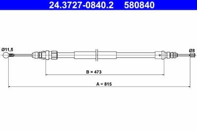 Trose, Stāvbremžu sistēma ATE 24.3727-0840.2 1