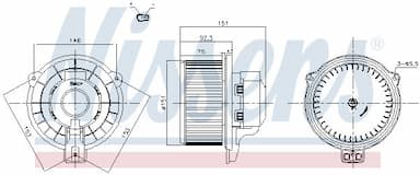 Salona ventilators NISSENS 87821 6