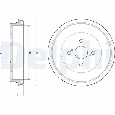 Bremžu trumulis DELPHI BF560 1