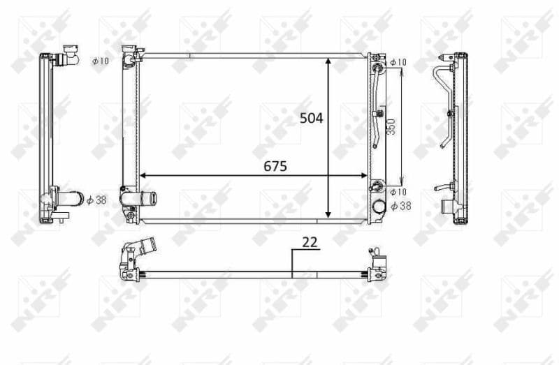 Radiators, Motora dzesēšanas sistēma NRF 58391 1