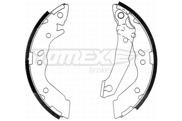 Bremžu loku komplekts TOMEX Brakes TX 21-36 1