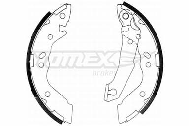 Bremžu loku komplekts TOMEX Brakes TX 21-36 1