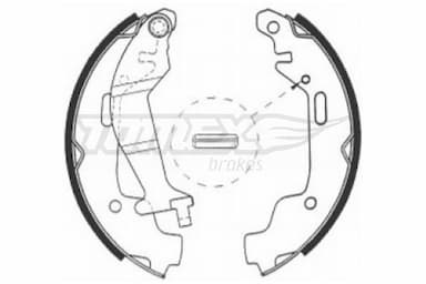 Bremžu loku komplekts TOMEX Brakes TX 21-10 1