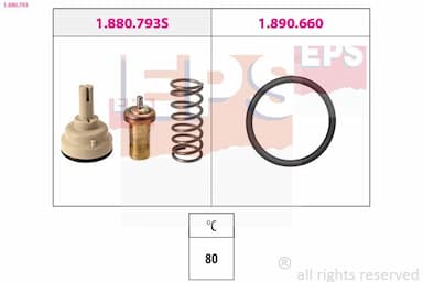 Termostats, Dzesēšanas šķidrums EPS 1.880.793 1