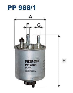 Degvielas filtrs FILTRON PP 988/1 1