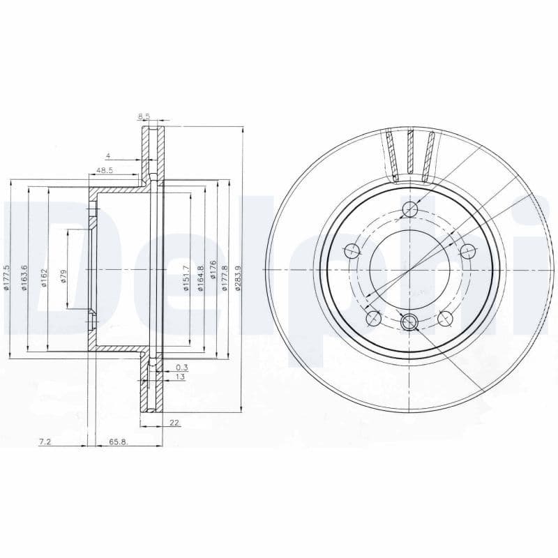 Bremžu diski DELPHI BG3899C 1