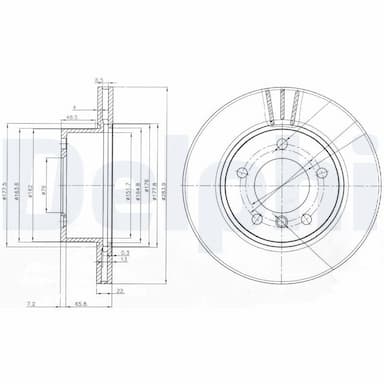 Bremžu diski DELPHI BG3899C 1