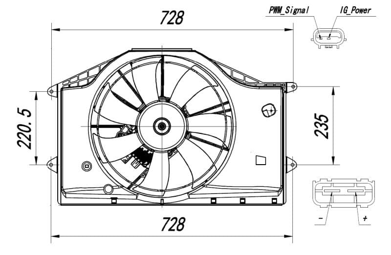 Ventilators, Motora dzesēšanas sistēma NRF 47939 1