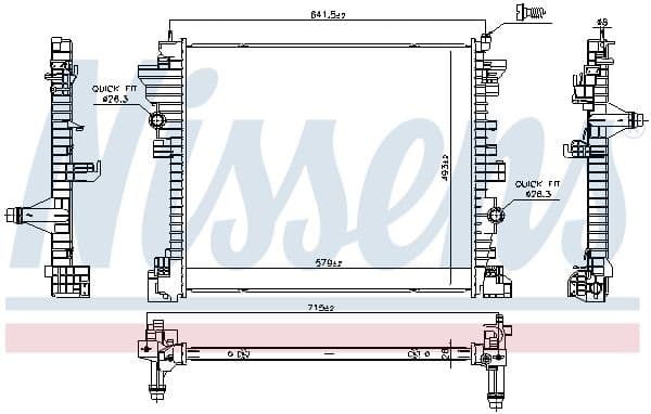 Radiators NISSENS 606568 1