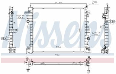 Radiators NISSENS 606568 1