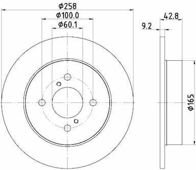 Bremžu diski HELLA 8DD 355 122-521 4