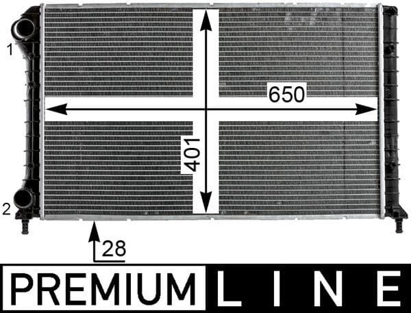 Radiators, Motora dzesēšanas sistēma MAHLE CR 1990 000P 1