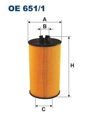 Eļļas filtrs FILTRON OE 651/1 1