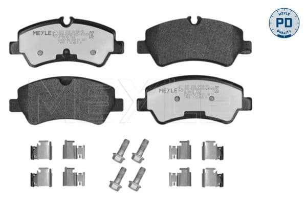 Bremžu uzliku kompl., Disku bremzes MEYLE 025 256 0418/PD 1