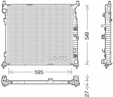 Radiators, Motora dzesēšanas sistēma DENSO DRM17055 1