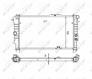 Radiators, Motora dzesēšanas sistēma NRF 58972 4