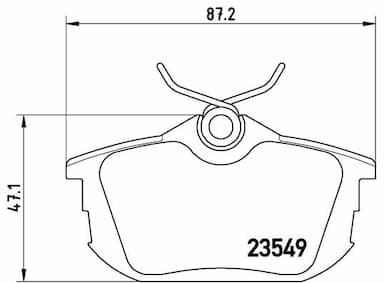 Bremžu uzliku kompl., Disku bremzes BREMBO P 54 023 1